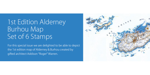1st Edition Alderney and Burhou Map
